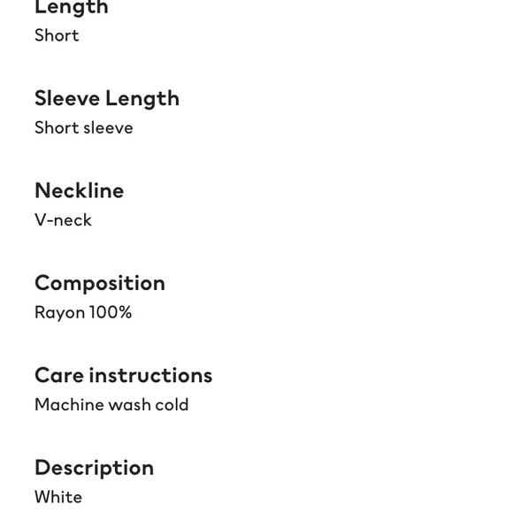 V-neck Dress 👗 White/Floral - Picture 4 of 6